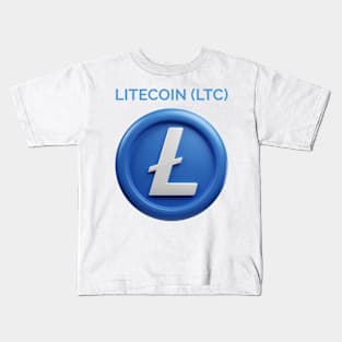 LITECOIN (LTC) cryptocurrency Kids T-Shirt